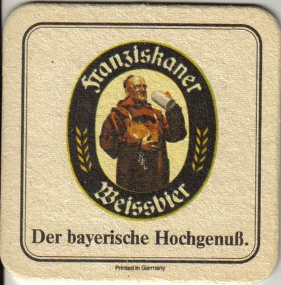 Z VENDIDO POSAVASOS CERVEZA FRANZISKANER 01 BEEMATS SOTTOBICCHIERI BIERDECKEL TOWELS 